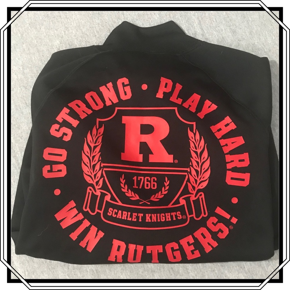 Pink by VS Black/Red Rutgers Jacket Size M NWOT - Picture 5 of 6